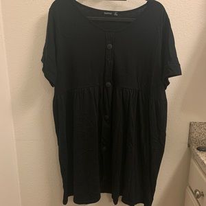 Button Up Babydoll Dress